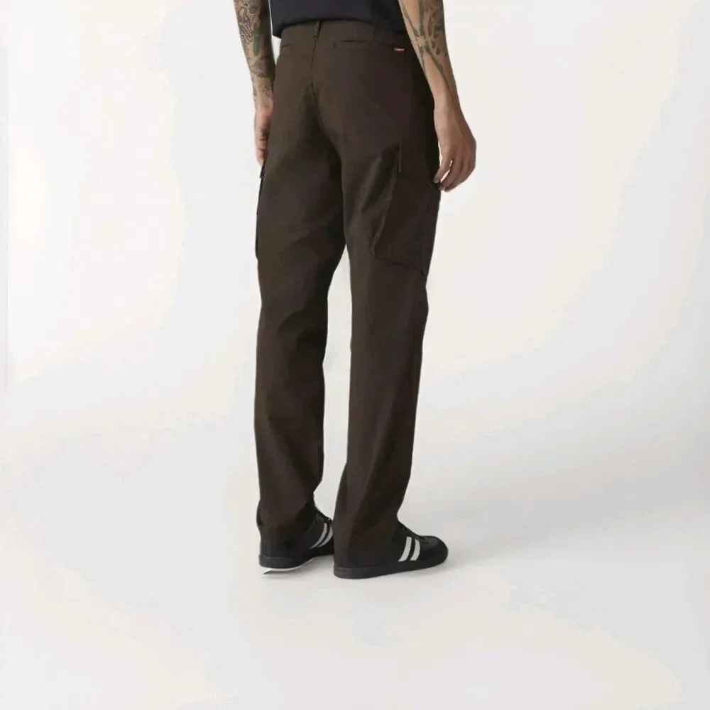 Levi’s XX Cargo Taper Pants Men's 32x30 Delicioso Brown Stretch Poplin Chino NEW - Picture 3 of 11